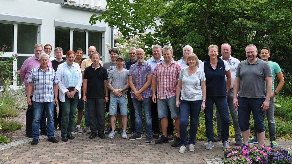 Vergrößerung des Bildes für Teilnehmer eines von vier Ausbildungslehrgängen 2019  der gärtnerischen Ausrichtung; Juli 2019 in Grünberg.